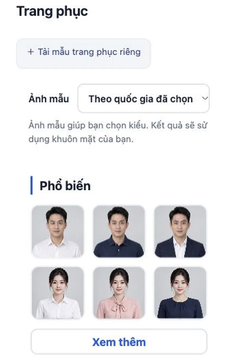 Mục Trang phục của Rakuphoto hiển thị mẫu sơ mi và áo sẫm cho nam, nữ